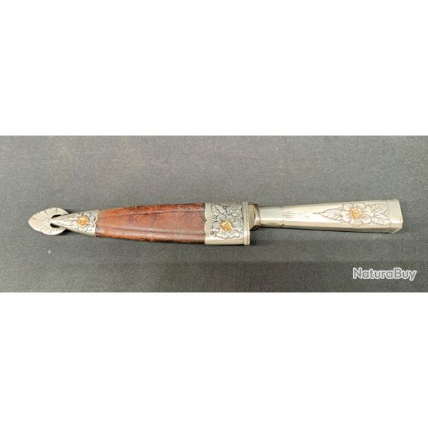 BEAU COUTEAU TRADITIONNEL D'AMERIQUE DU SUD, D�BUT XX�, GAUCHO BR�SIL ARGENTINE URUGUAY, TOP