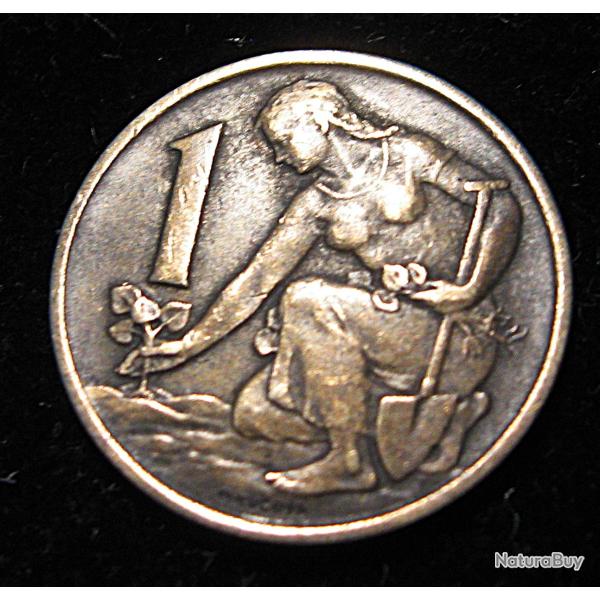 Tch�coslovaquie , piece de 1 k  1964 ttb  ttb