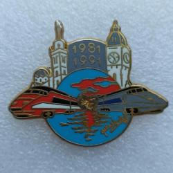 PINS SNCF LES 10ANS DU TGV 1981-1991