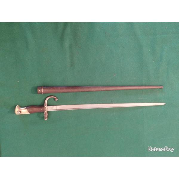Ba�onnette Gras mod�le 1874 Manufacture de Tulle.