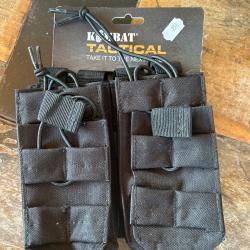 Porte-chargeur double Original Style - Noir - Kombat Tactical