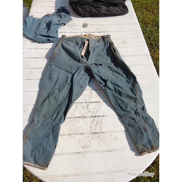 Pantalon ww1 infanterie poilu toile