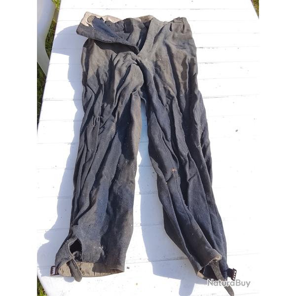 Pantalon ww1 laine bleu marine troupe