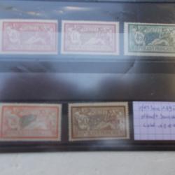 lot de 5 timbres MERSON n&deg;119a145,neufs sans charni&egrave;res,cot&eacute; yvert 1200 euros