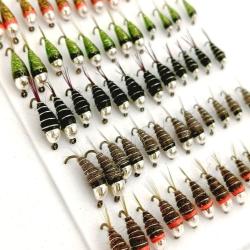 Ensemble de nymphes Javi, 60 pi&egrave;ces, H10-H16. Commande personnalis&eacute;e