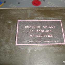 Dispositif de r&eacute;glage de la hausse et de la lunette pour fusil Frf1 et Frf2 .
