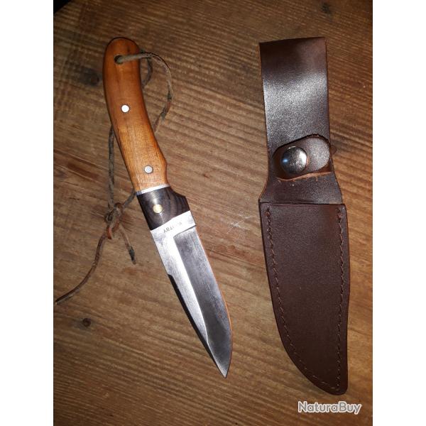 couteau de chasse anglais whitby avec etuit cuir