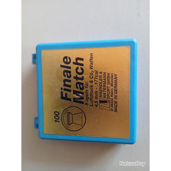 BOITE DE RANGEMENT PLASTIQUE POUR 100 PLOMBS 4,5 mm