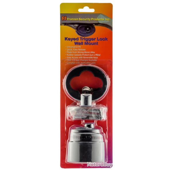Verrou Mural avec Serrure � Cl� pour Armes - S�curit� et Pr�sentation