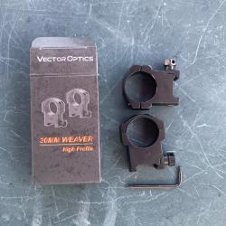 Montage lunette 30mm pour rails 21mm
