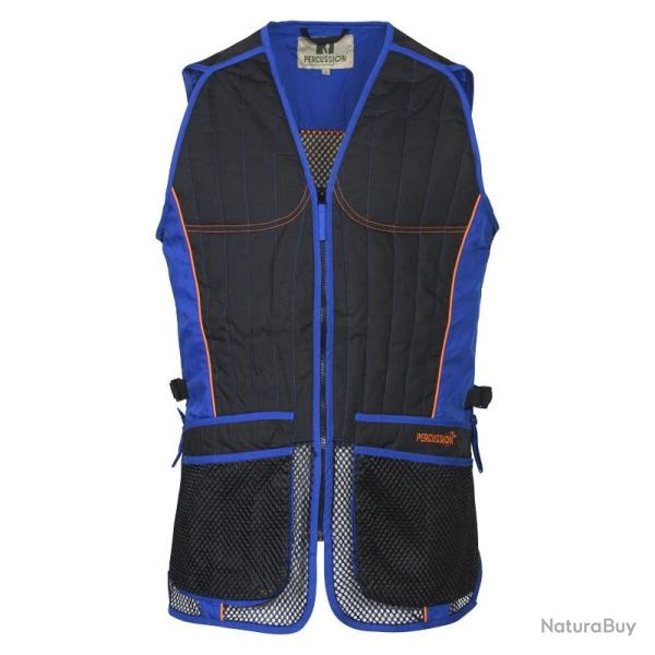 Gilet Ball Trap Evo Percussion Bleu Noir 4XL