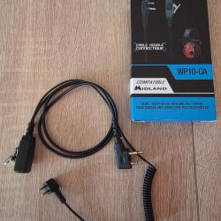 C&acirc;ble adaptateur casque Peltor SportTac/ talkie-walkie Midland