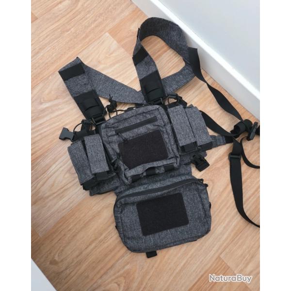Chest rig helikon tex gris