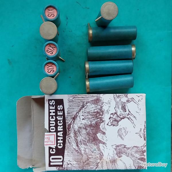 Bo�te de 10 cartouches � broche calibre 16 Collection plomb de 6.