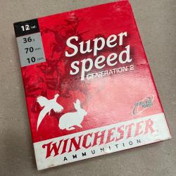 12 bo&icirc;tes de Winchester Super Speed Gen2 - Cal. 12/70 - 36 g - Plomb N&deg;7