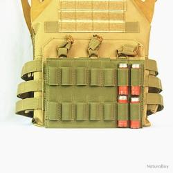 PORTE-CARTOUCHES 14 EMPLACEMENTS CALIBRE 12 - PORT VENTRAL - VERT