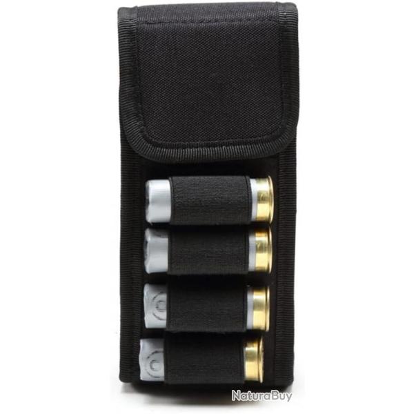PORTE-CARTOUCHES 16 EMPLACEMENTS POUR CALIBRE 12 - NOIR
