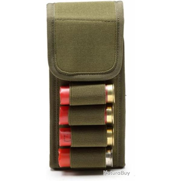 PORTE-CARTOUCHES 16 EMPLACEMENTS POUR CALIBRE 12 - VERT