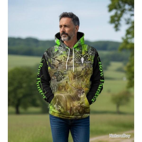 Sweat � Capuche Cerf ..Taille au Choix