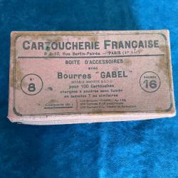 Boite de bourres&nbsp;&raquo;Gabel&nbsp;&raquo; vintage