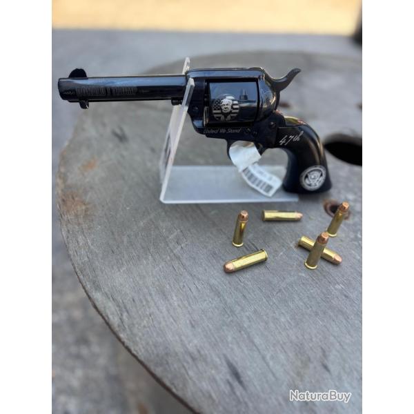 *Usa ! Ed. Limit�e Trump Revolver Pietta 1873 SA "47th President" -357 - Jaspe 4"3/4 - SA73119DT
