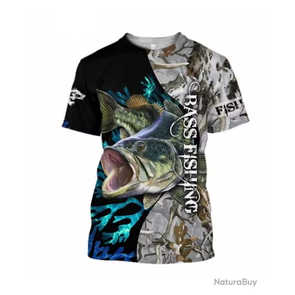T-Shirt Streetwear impression 3D Motif P�CHE ref/120