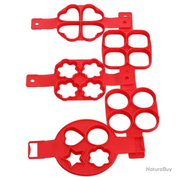 Moule silicone Coeur cr�pes oeufs anti adh�sif