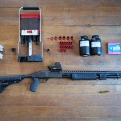 Taurus ST-12 Tactical 12-76 + Viseur point rouge + Presse Lee + Consommables