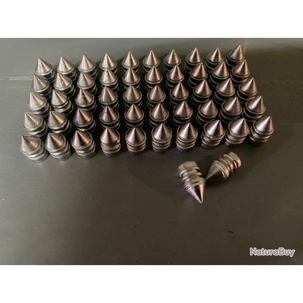 50 Ogives plomb, 210 grains poudre noire 429