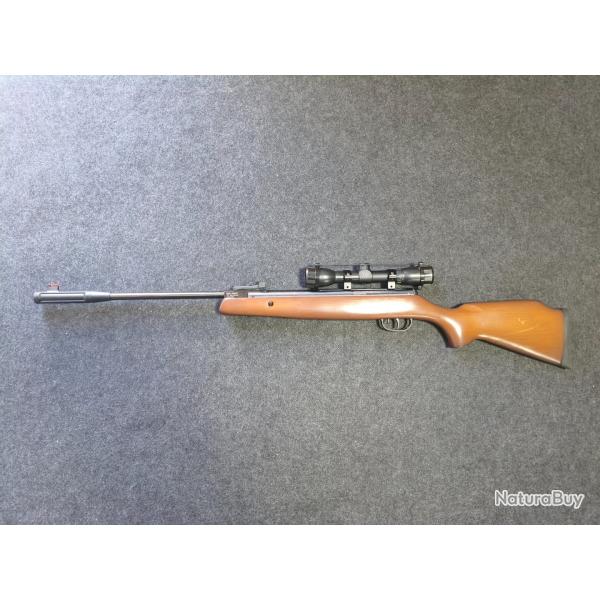 Carabine remington express hunter calibre 4.5 mm bois nitro piston avec lunette center point 4x32