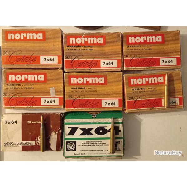 lot de 160 cartouches 7x64