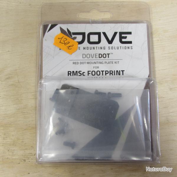 Kit de plaque de montage pour point rouge pour empreinte RMSc compatible avec GLOCK