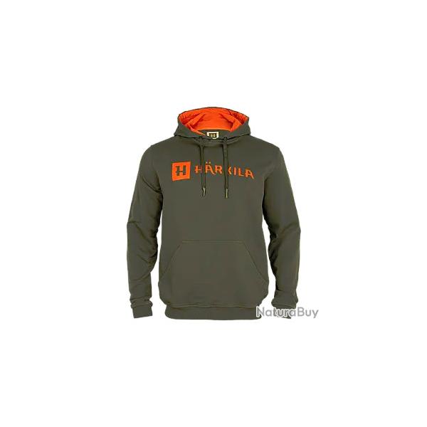 HARKILA SWEAT A CAPUCHE IDENTITY GRAPE LEAF/MANDARIN ORANGE