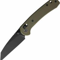 Couteau Defcon Ultra Lite Lame Acier 14C28N Black Manche G10 Olive Axis Lock TD012FOD
