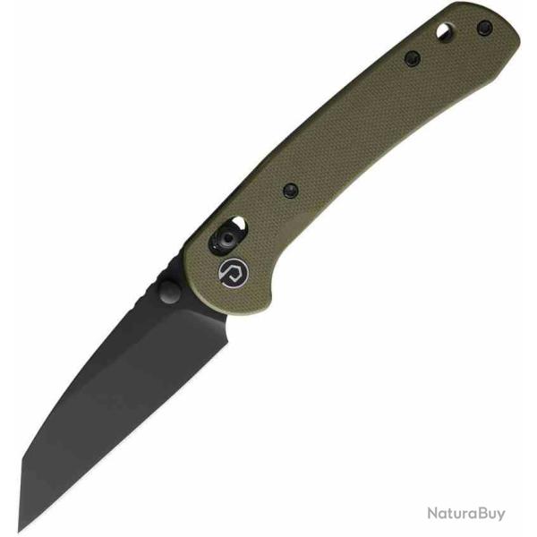 Couteau Defcon Ultra Lite Lame Acier 14C28N Black Manche G10 Olive Axis Lock TD012FOD