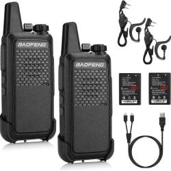 Talkie Walkie 2 Pcs PMR 446 16 Canaux  Port&eacute;e 3 km Professionnels Batterie1500 mA Charge USB