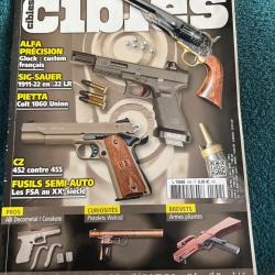 revue tir CIBLES no 542 de 2015 Alfa Pr&eacute;cision Glock Colt 1860 CZ 452 455 FSA