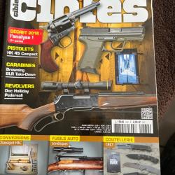 revue tir CIBLES no 582 de 2018 Browning BLR take-down, HK 45 Compact