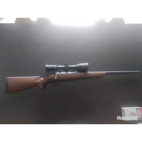 carabine browning a bolt cal 30.06 + lunette Waldberg 3-12x56 et une boite de balles Winchester