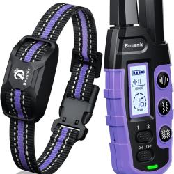Collier de Dressage pour Chien &Eacute;cran LCD  3 Modes d'Entrainement Port&eacute;e 3000m &Eacute;tanche IPX7