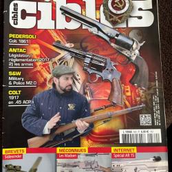 revue tir CIBLES no 569 de 2017 Pedersoli Colt 1861, Colt 1917 45 ACP...
