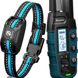 Collier de Dressage Chien Port&eacute;e 3000m  &Eacute;cran LCD 3 Modes BIP Vibration Double Vibration Etanche
