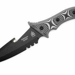 Couteau TOPS Knives Sidekick Diver Lame Acier N690Co Manche G10 Noir/Gris Etui Kydex USA TPSDIV01