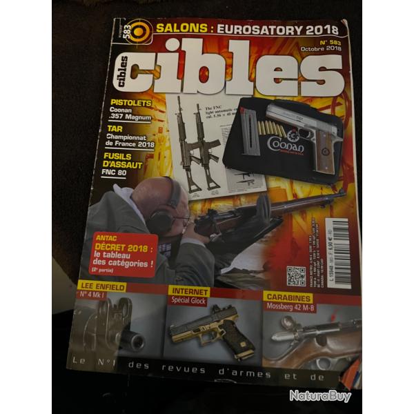 Revue tir CIBLES no 583 de 2018 Eurosatory, Coonan .357 Magnum...