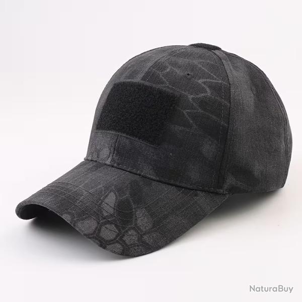 Casquette Baseball Camouflage Black Python Unisexe Sport Outdoor Coton