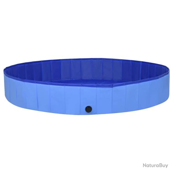 Piscine pliable pour chiens Bleu 300x40 cm PVC