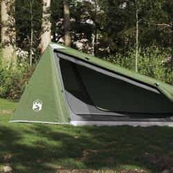 Tente de camping tunnel 1 personne vert imperm&eacute;able