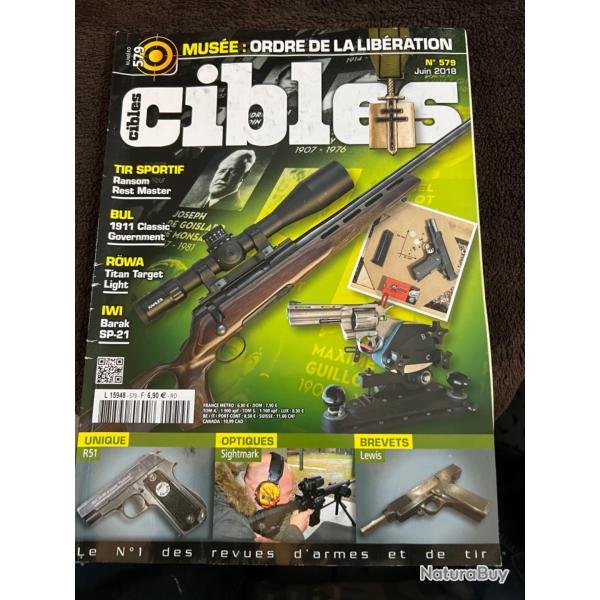 revue tir CIBLES no 579 de 2018 mus�e de l'ordre de la Lib�ration...