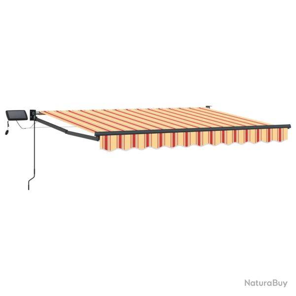 Store r�tractable manuel avec LEDs Multicolore 3 x 2,5 m
