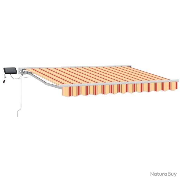 Cadre de store manuel avec LEDs Jaune et Orange 3 x 2,5 m